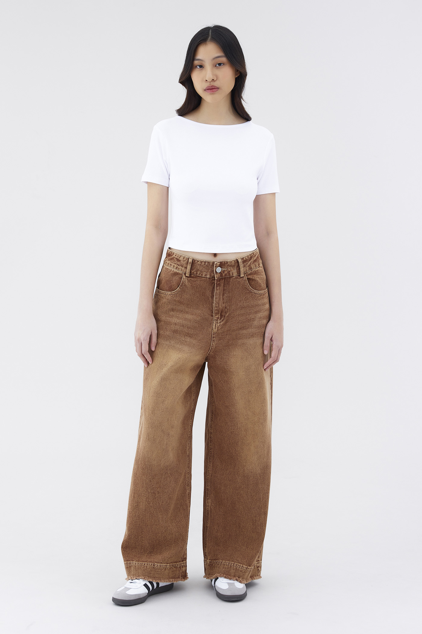 Rukaen Mid-Rise Straight Jeans