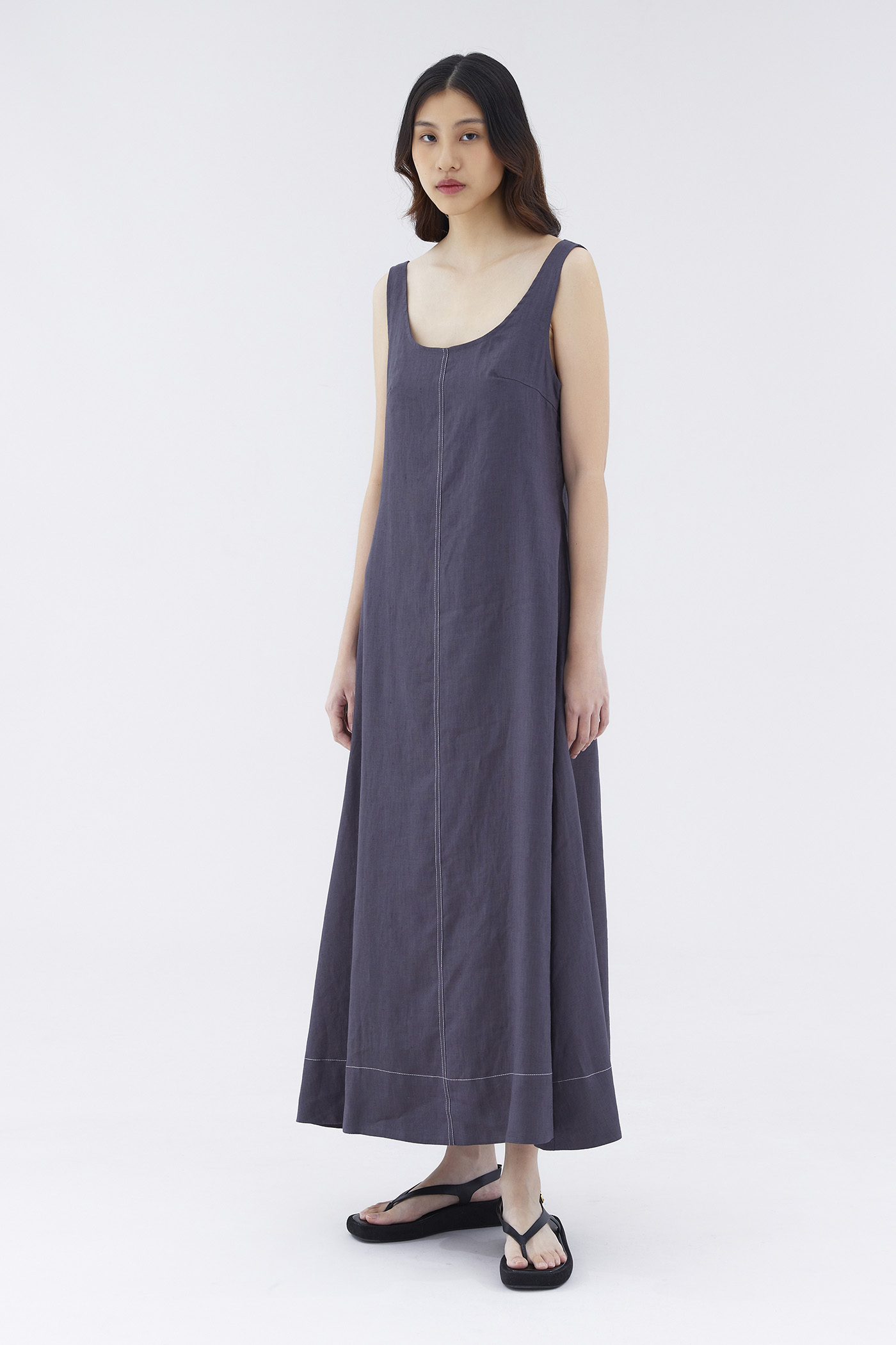 Evanda Linen Tent Dress