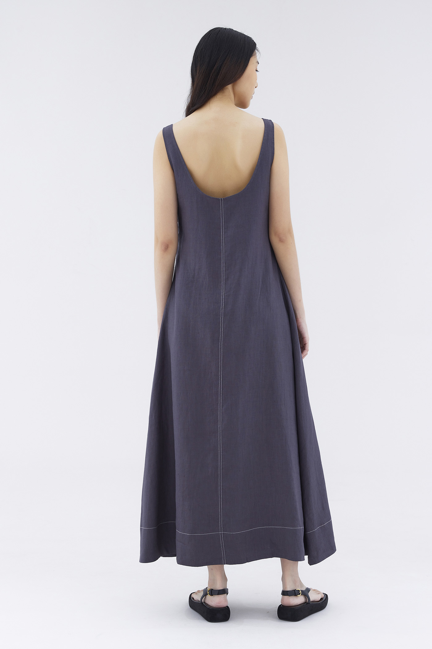 Evanda Linen Tent Dress