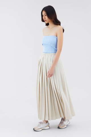 Avara Relaxed Pleated Skirt