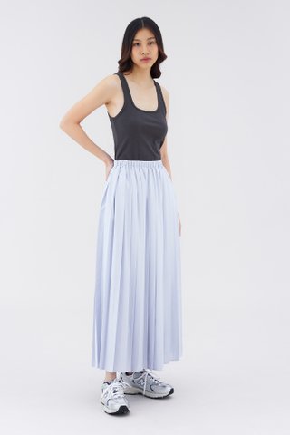 Avara Relaxed Pleated Skirt