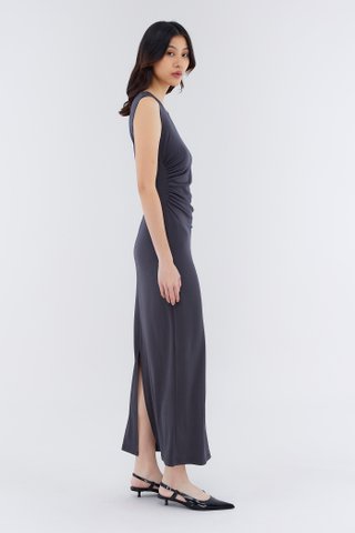 Jaendry Side Ruch Fitted Dress