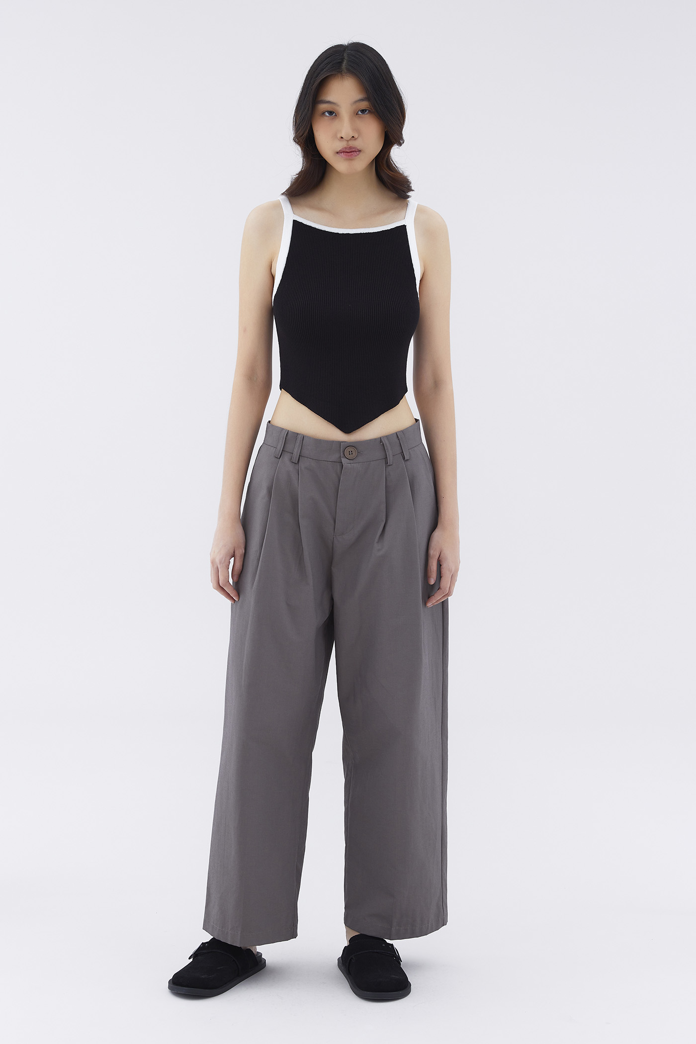 Descan Mid-Rise Relaxed Pants