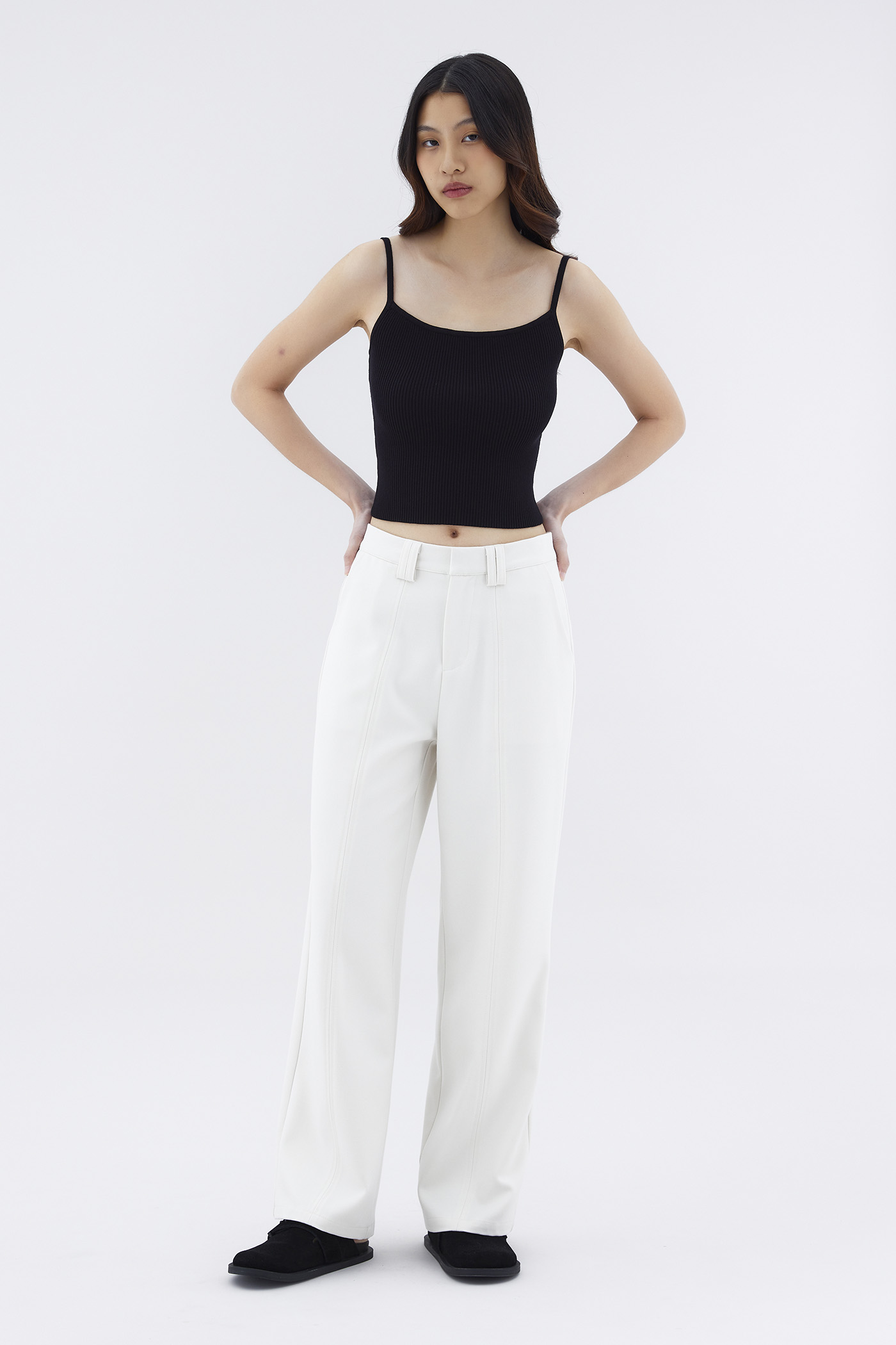 Arvo Mid-Rise Straight Pants