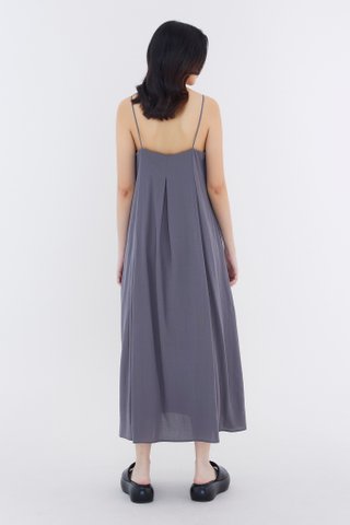Shanelle Back-Pleat Dress