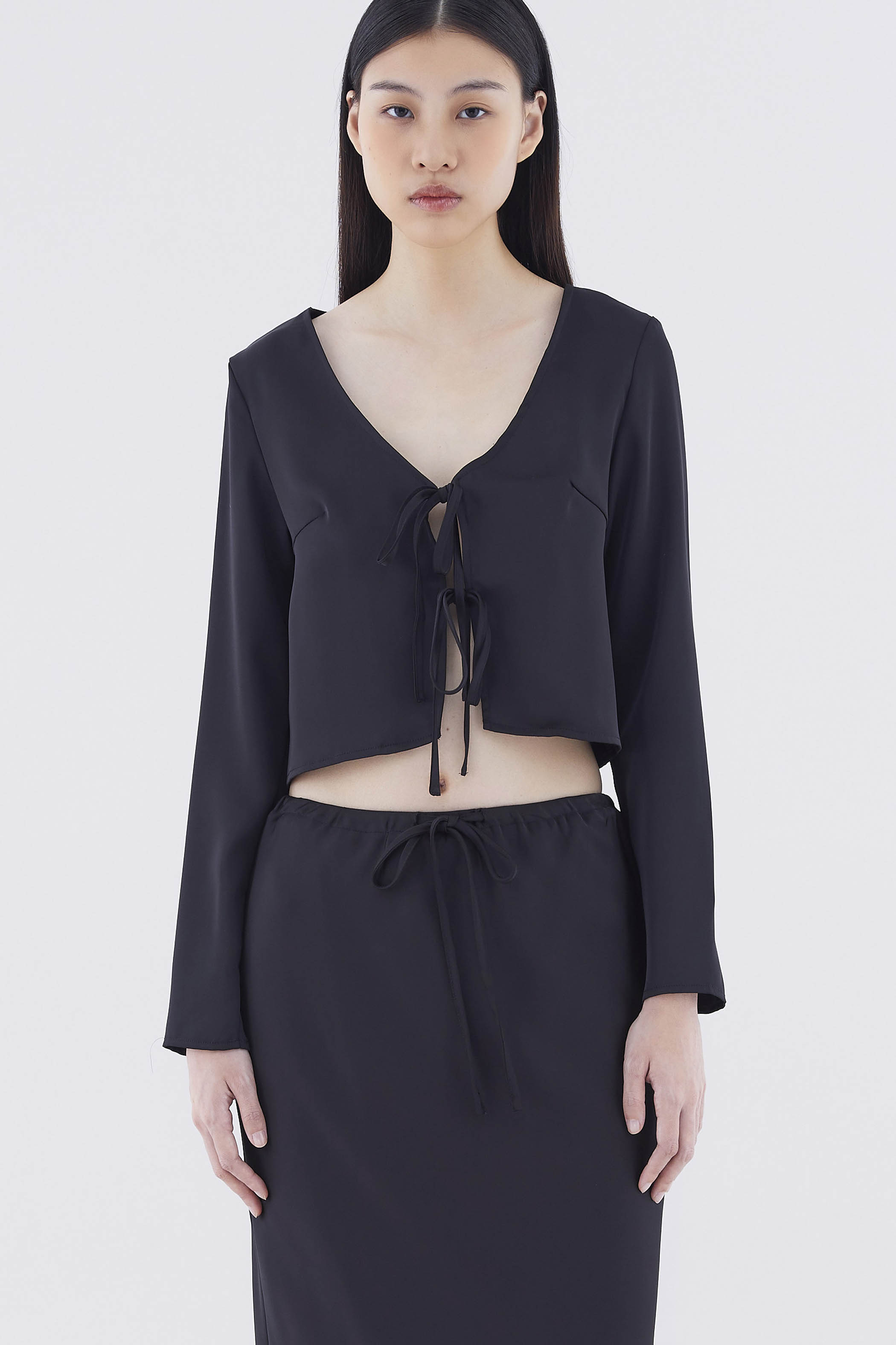 Leonora Tie-Front Top