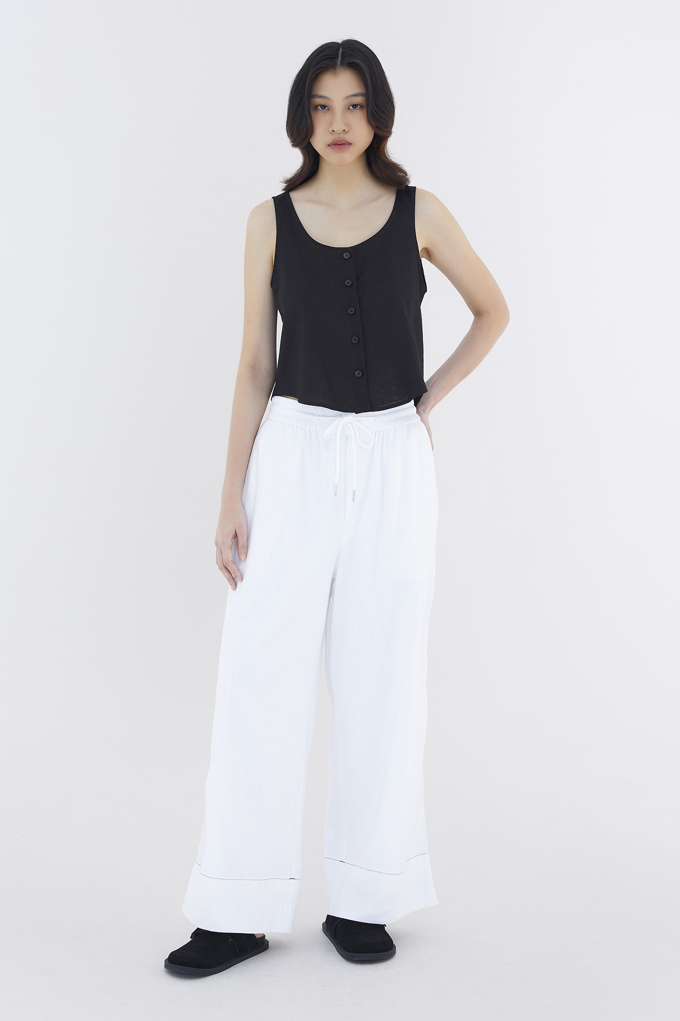 Byric Linen Wide Leg Pants