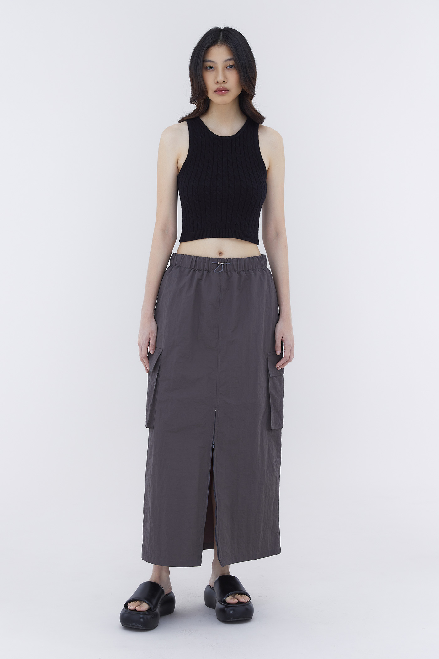 Nospire Cargo Slit Skirt