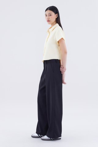 Calsey High-Rise Wide-Leg Pants