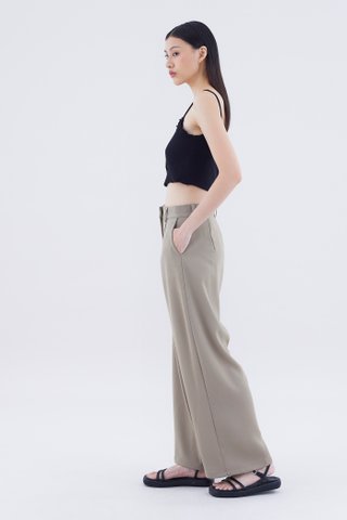 Calsey High-Rise Wide-Leg Pants