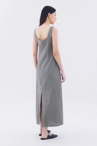 Rocio Linen Tie-Front Dress