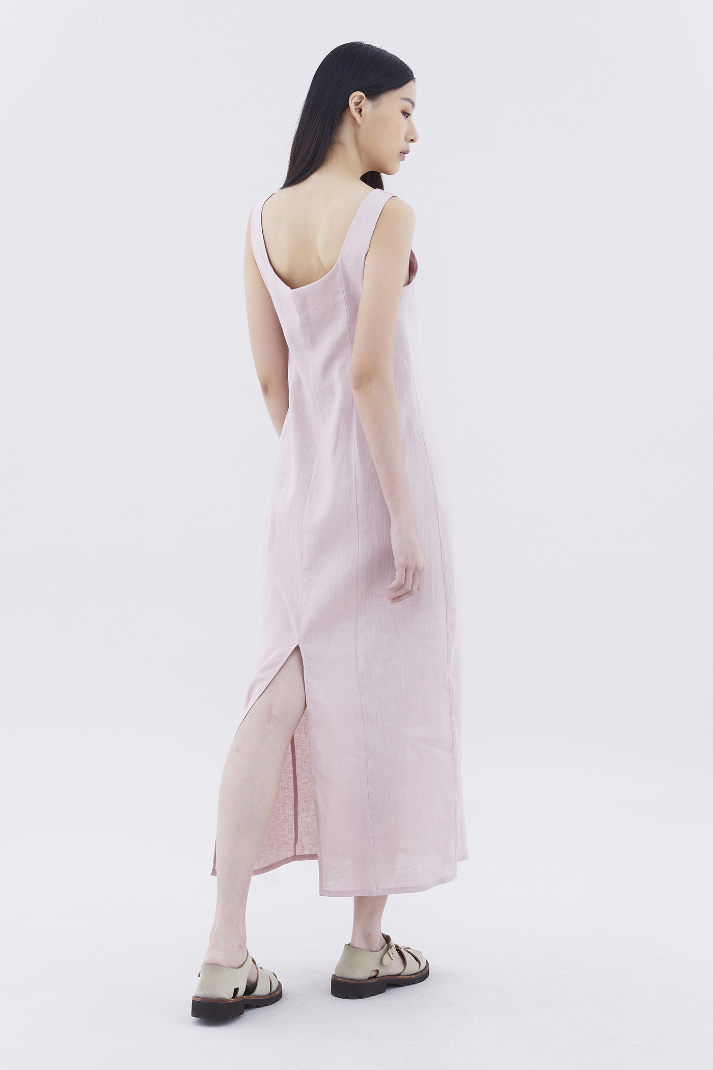 Rocio Linen Tie-Front Dress