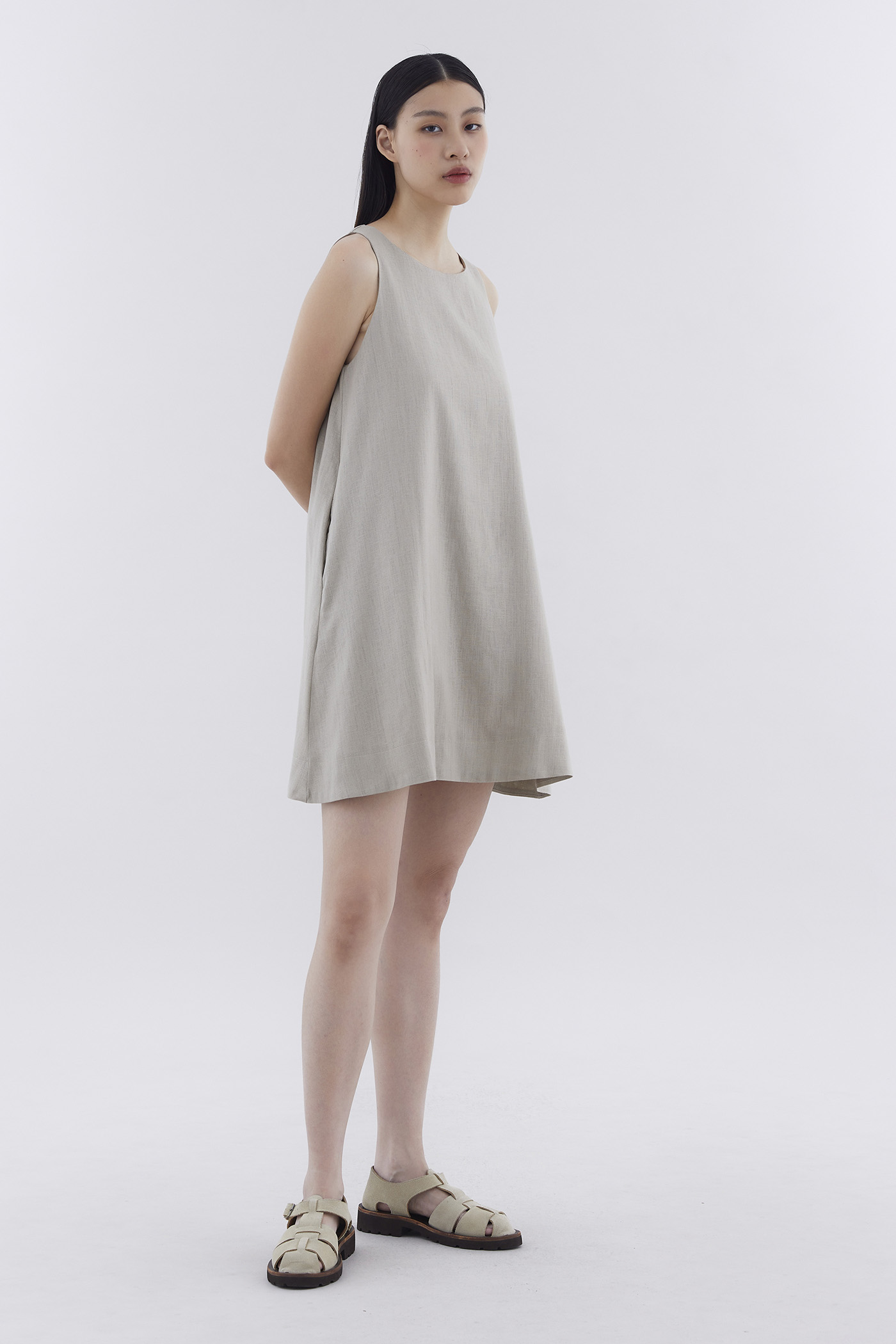 Myrah Linen Shift Dress