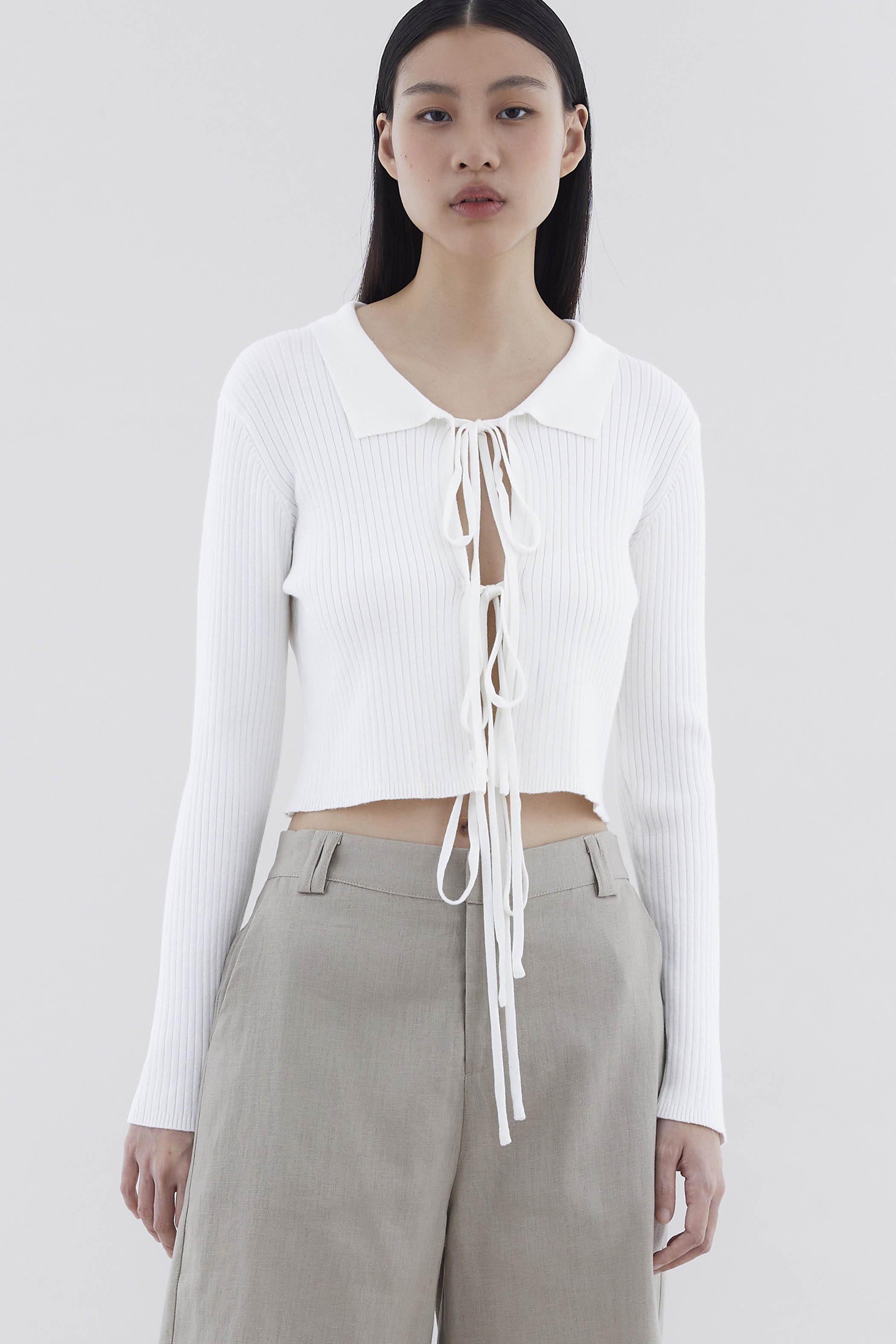 Daneve Tie-Front Top