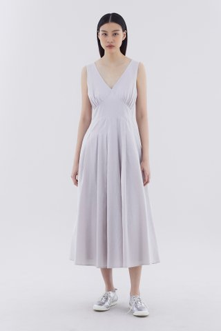 Jova Tie-Back Pleated Dress