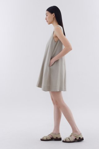 Myrah Linen Shift Dress