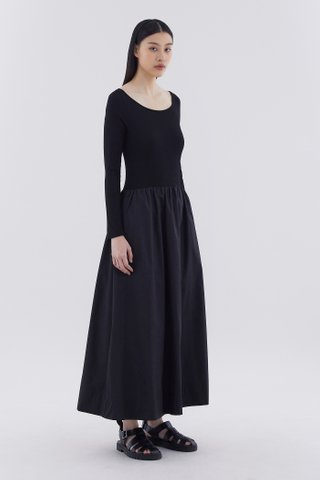 Lucharos Boat-Neck Maxi Dress