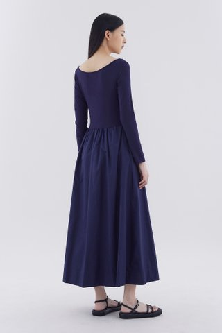 Lucharos Boat-Neck Maxi Dress