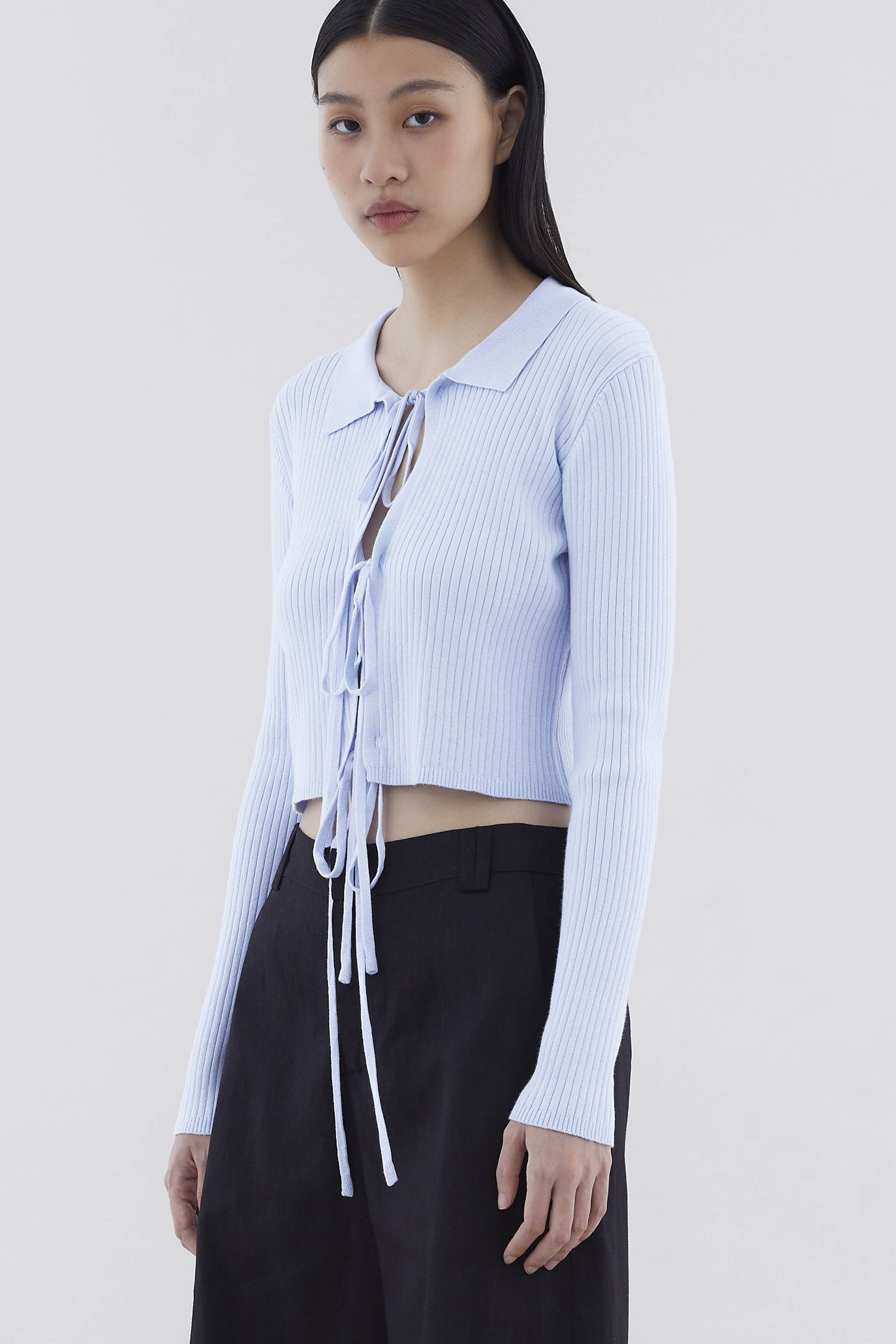 Daneve Tie-Front Top