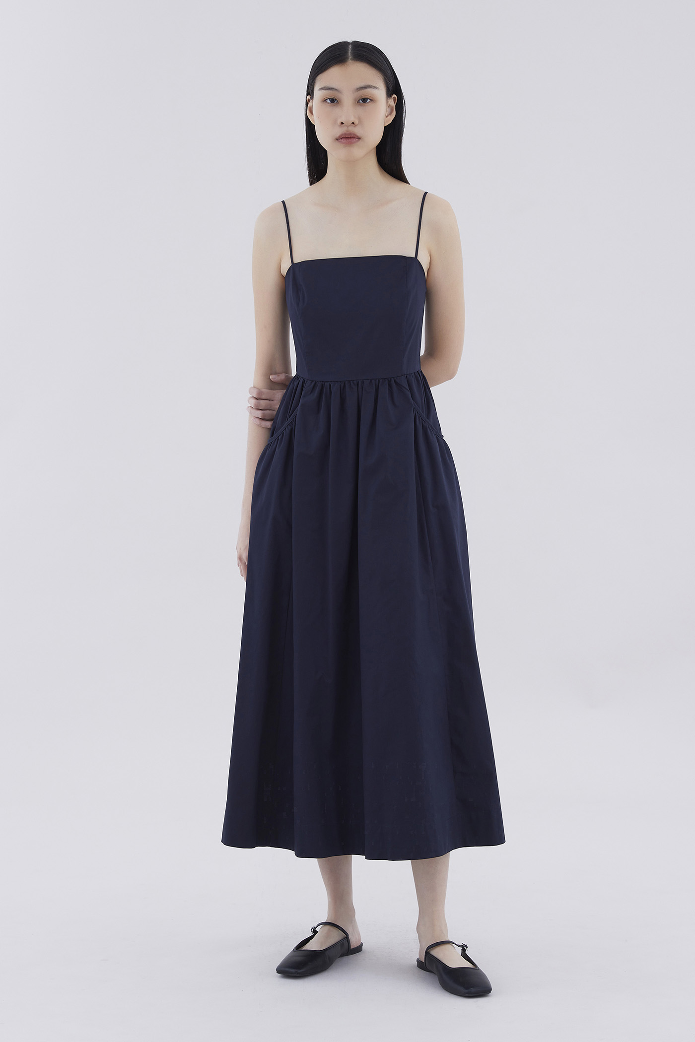 Richo Square-Neck Dress