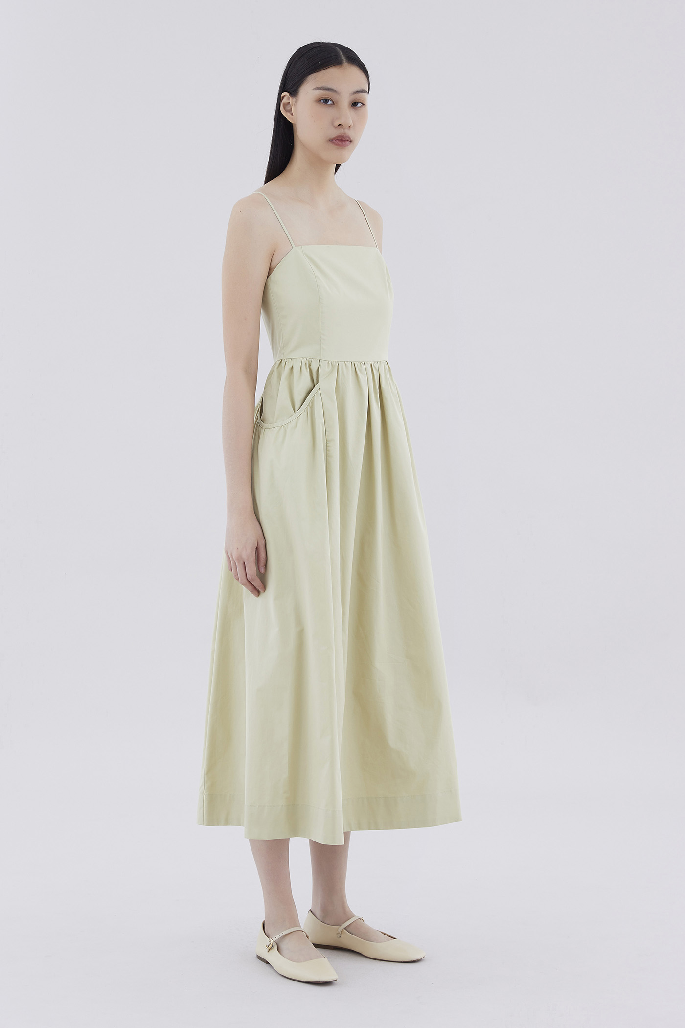 Richo Square-Neck Dress