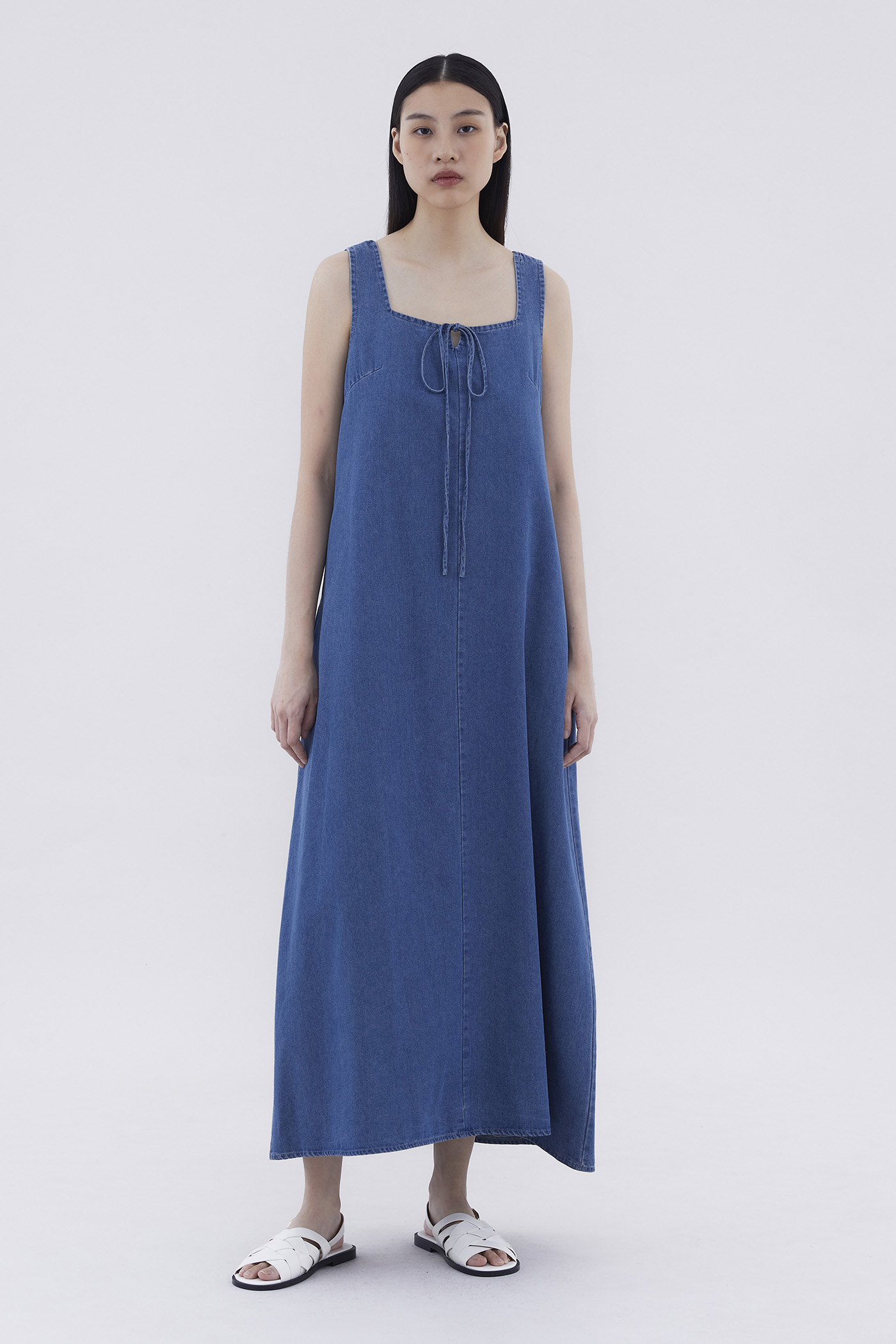 Misera Denim Column Dress