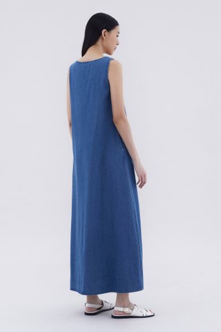 Misera Denim Column Dress