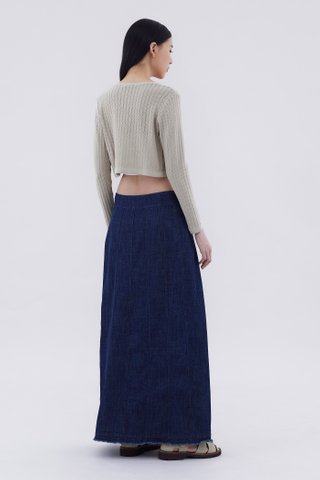 Tolly Tie-Front Crop Cardigan