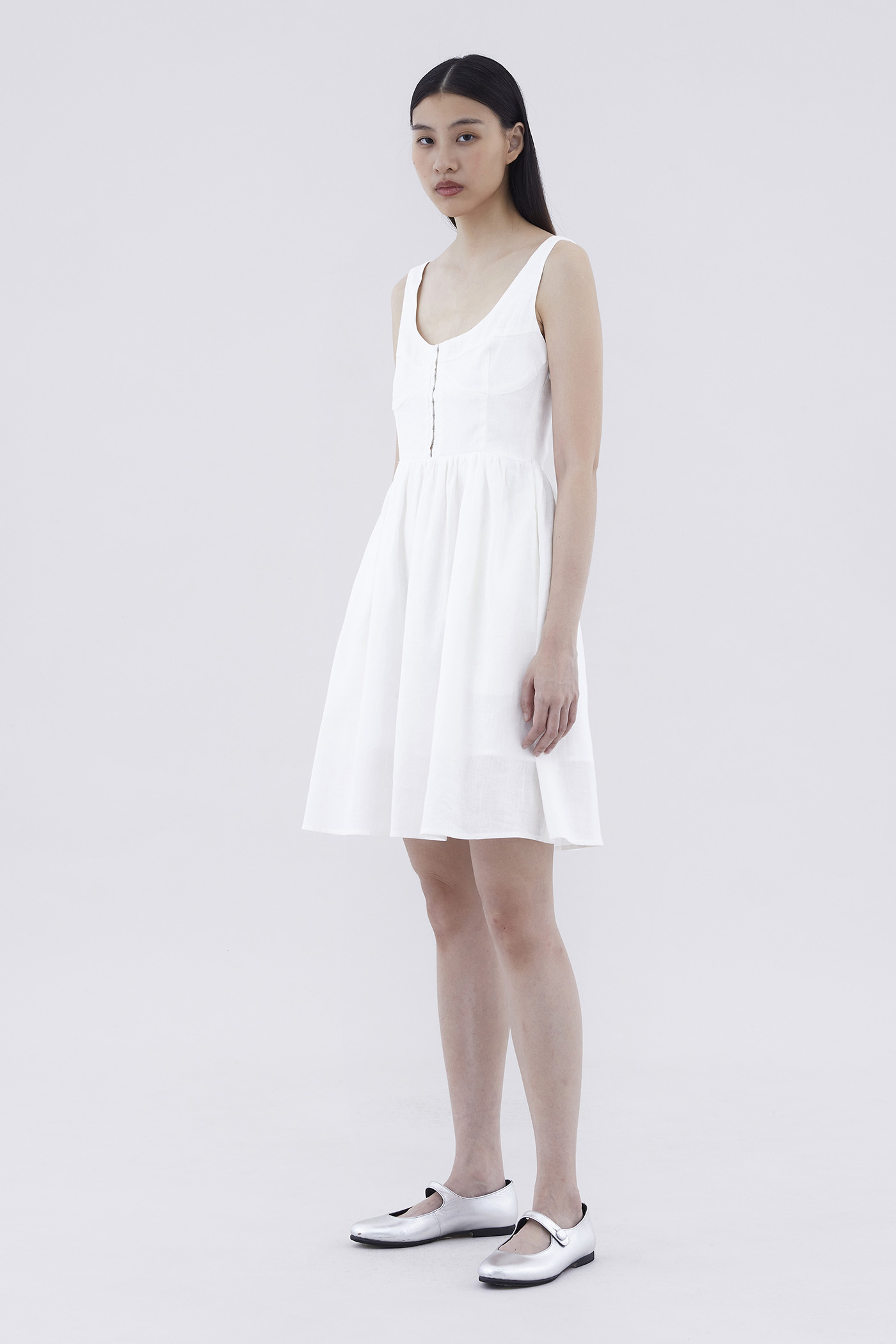 Galea Linen Bustier Dress