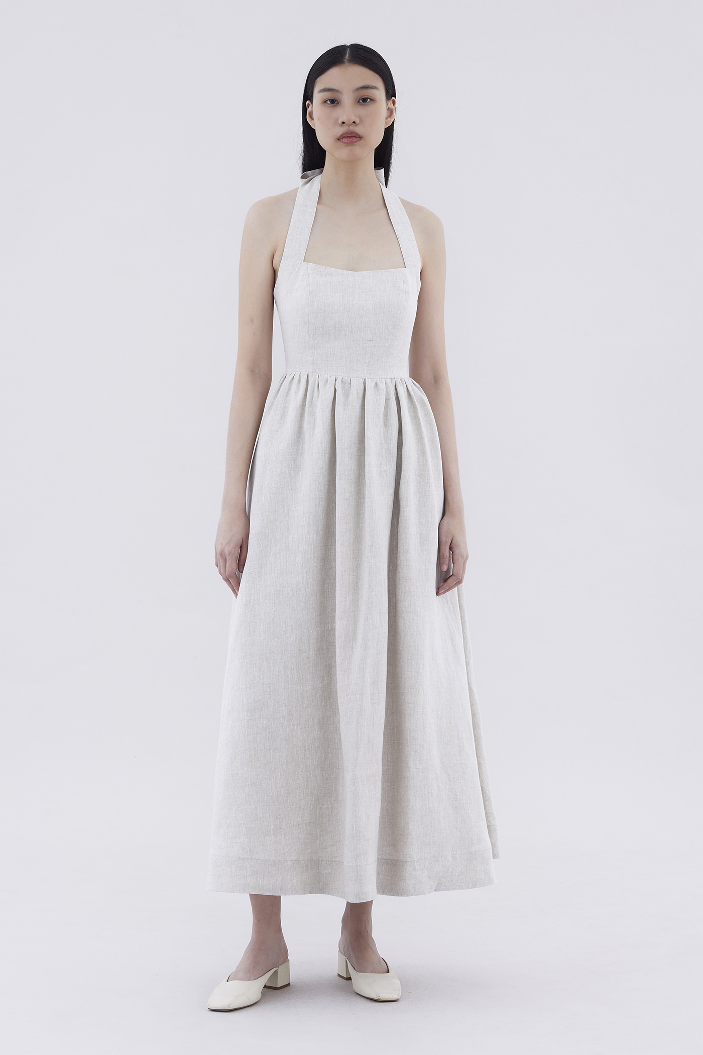 Meyla Linen Halter Dress