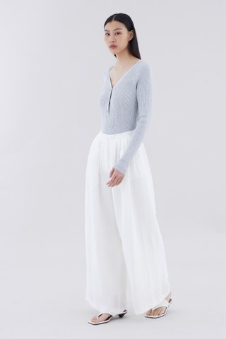 Jeno High-Rise Pleated Wide-Leg Pants