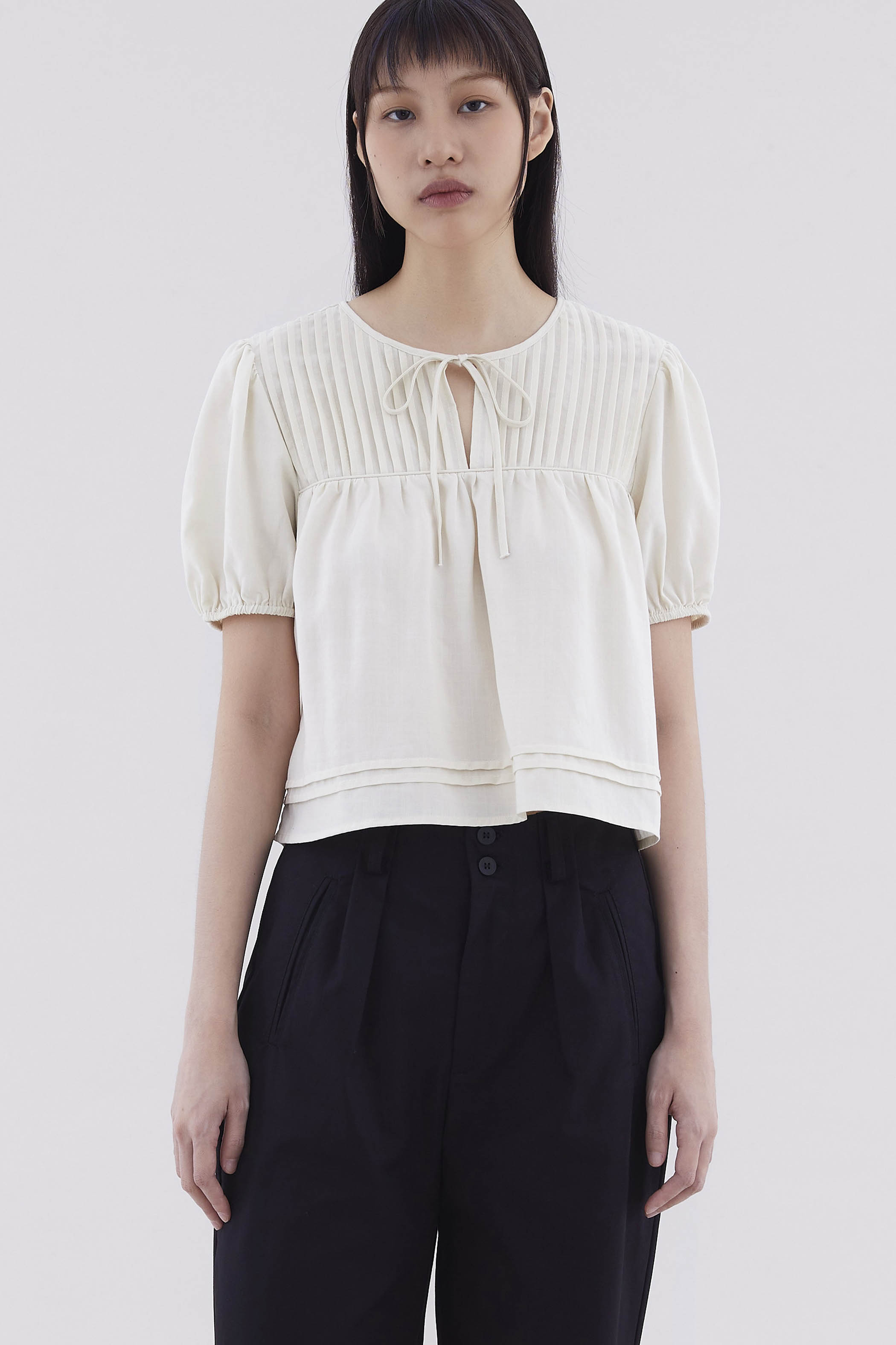 Serina Pin-Tuck Blouse