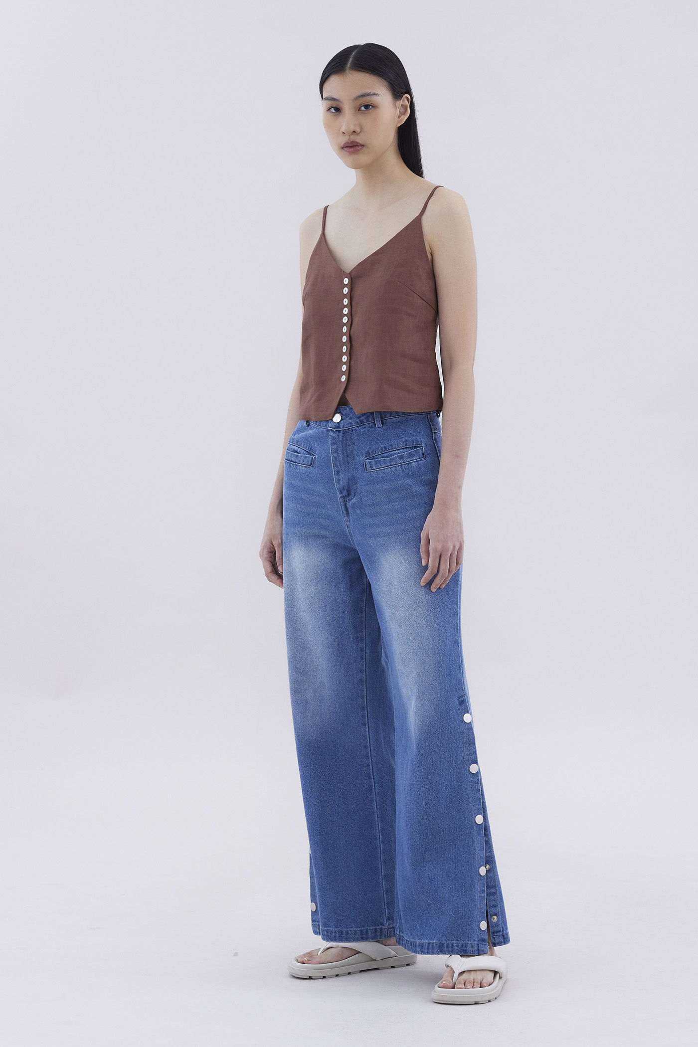 Elden High-Rise Wide Leg Jeans