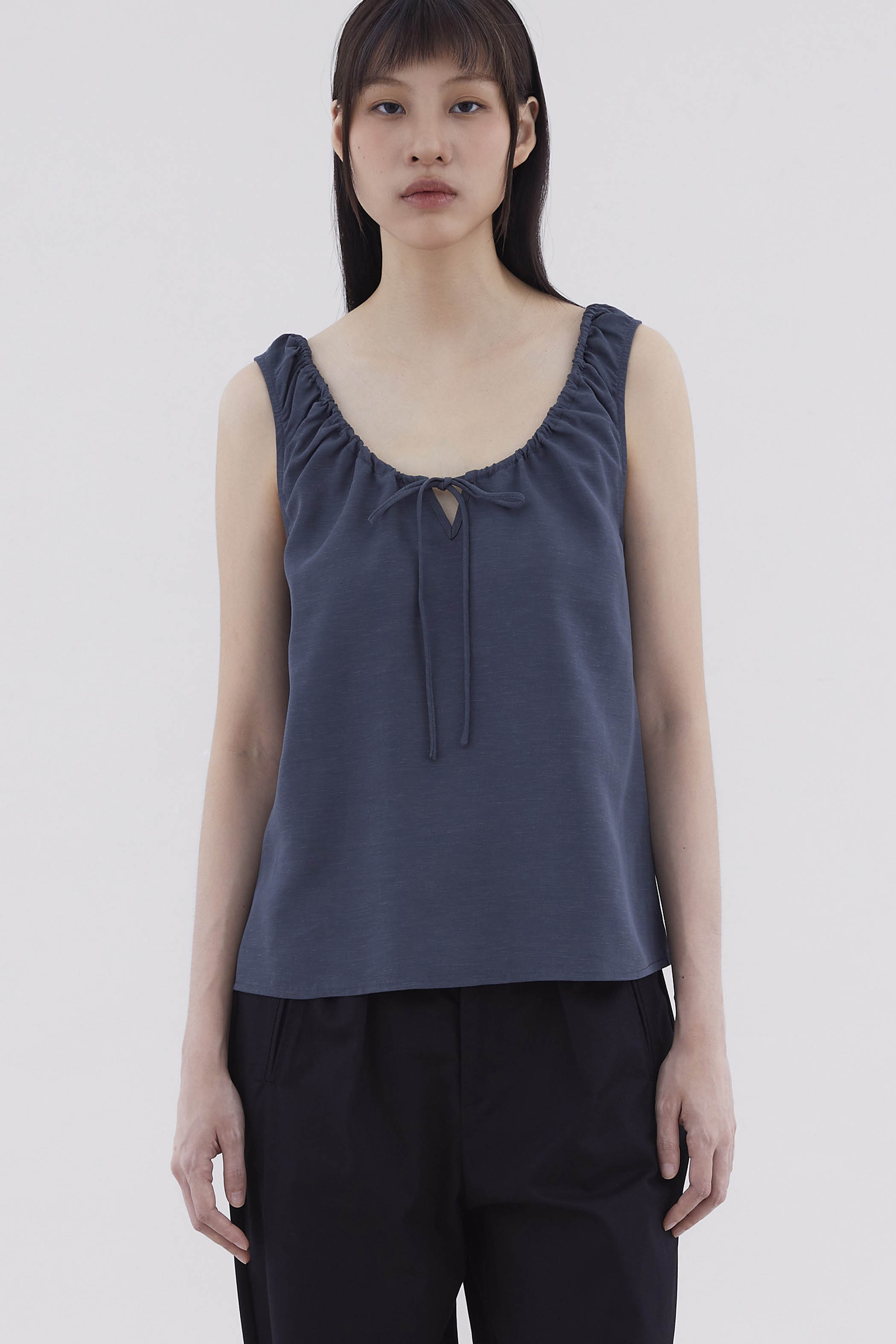 Sylphy Gathered-Neck Top