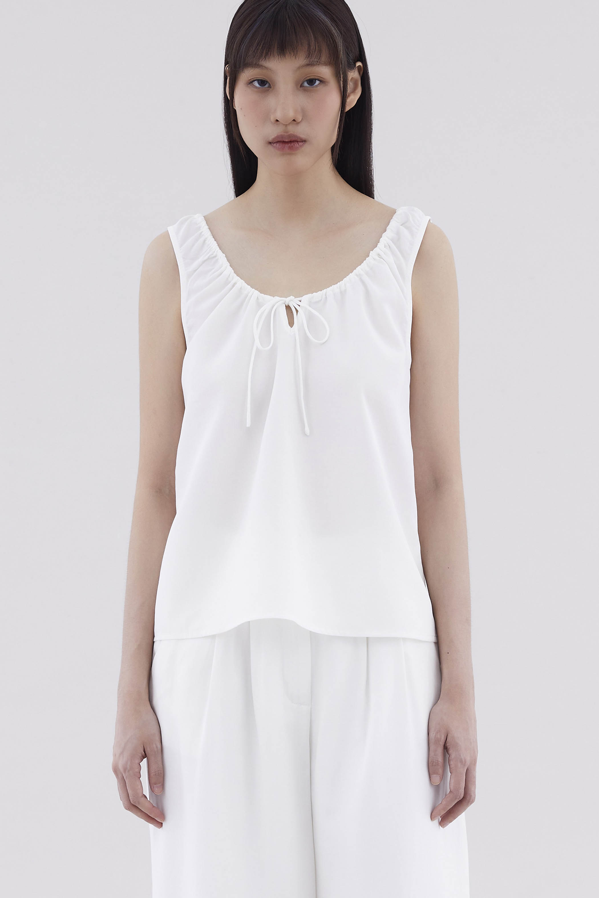 Sylphy Gathered-Neck Top