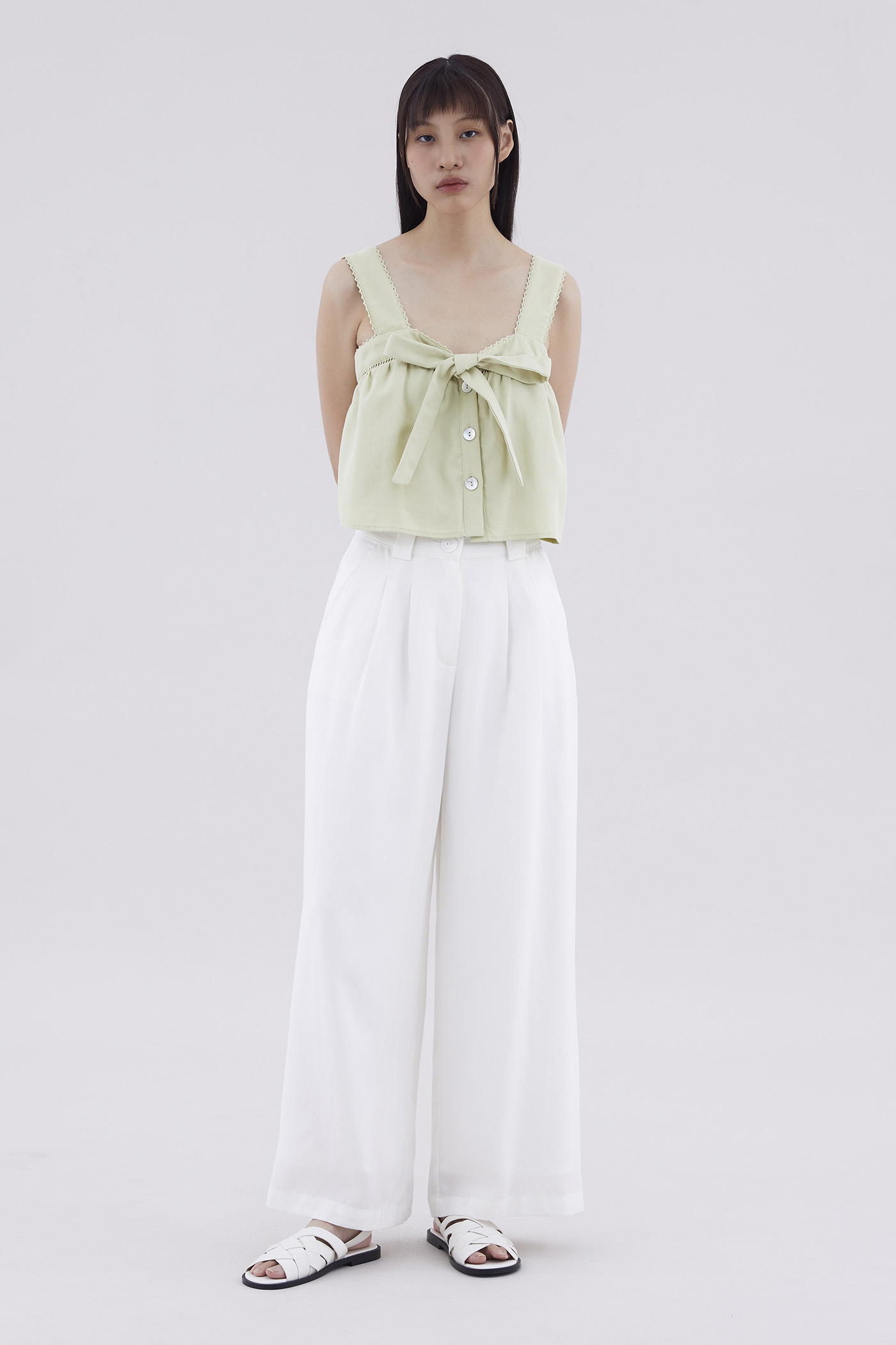 Hermaine High-Rise Double Pleat Pants