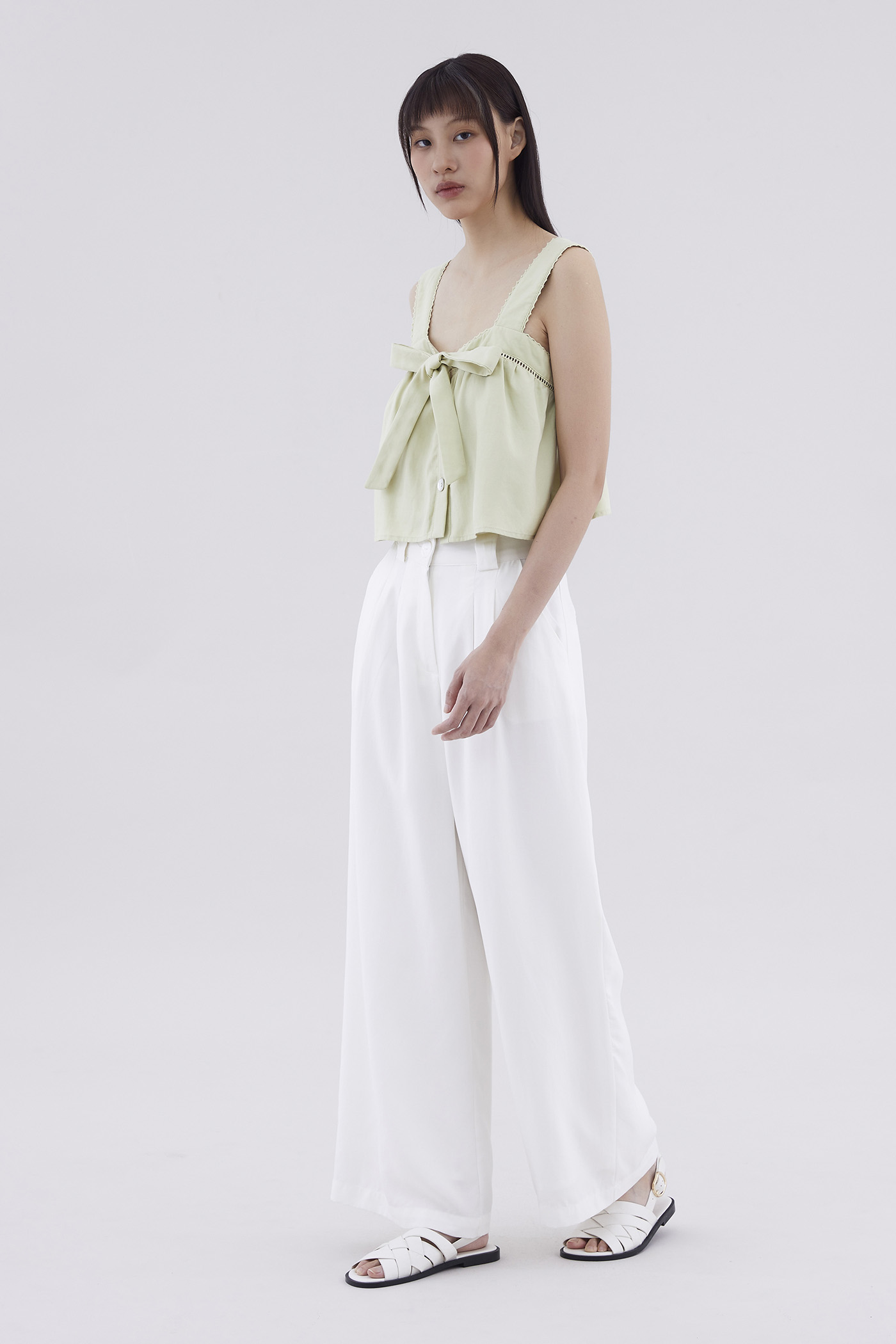 Hermaine High-Rise Double Pleat Pants