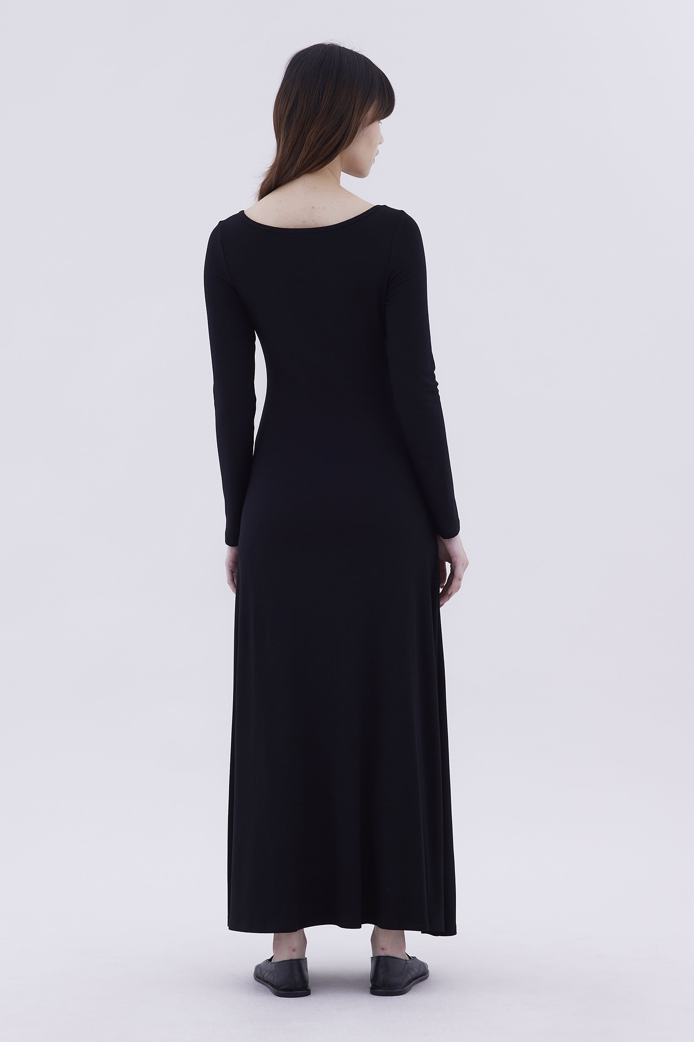 Rubine Boat Neck Jersey Dress