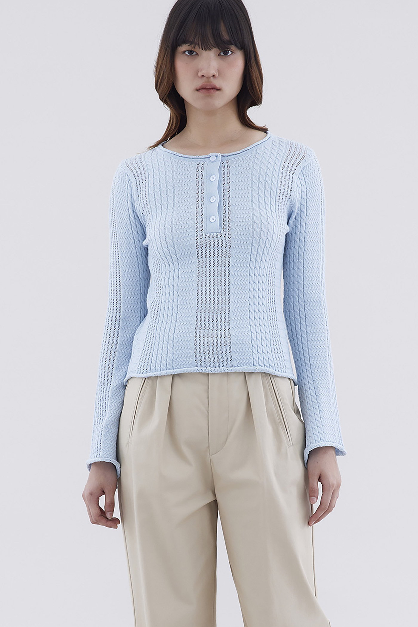 Hevena Cable-Knit Top