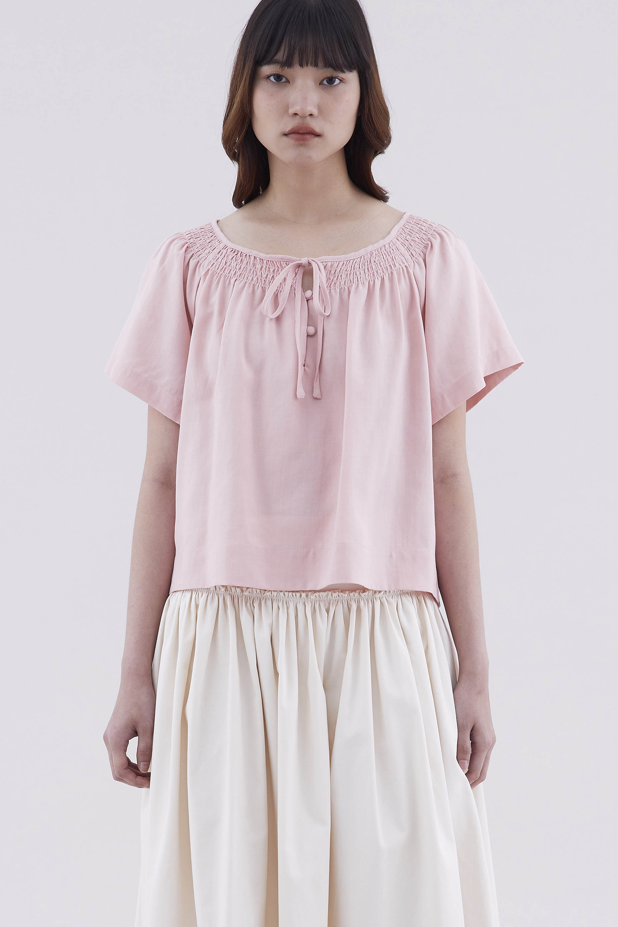 Yoana Smock-Neck Top