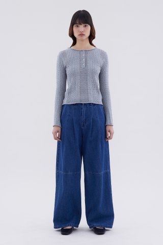 Hevena Cable-Knit Top