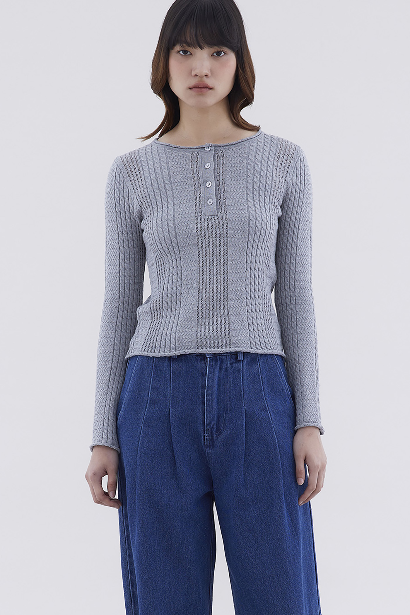 Hevena Cable-Knit Top