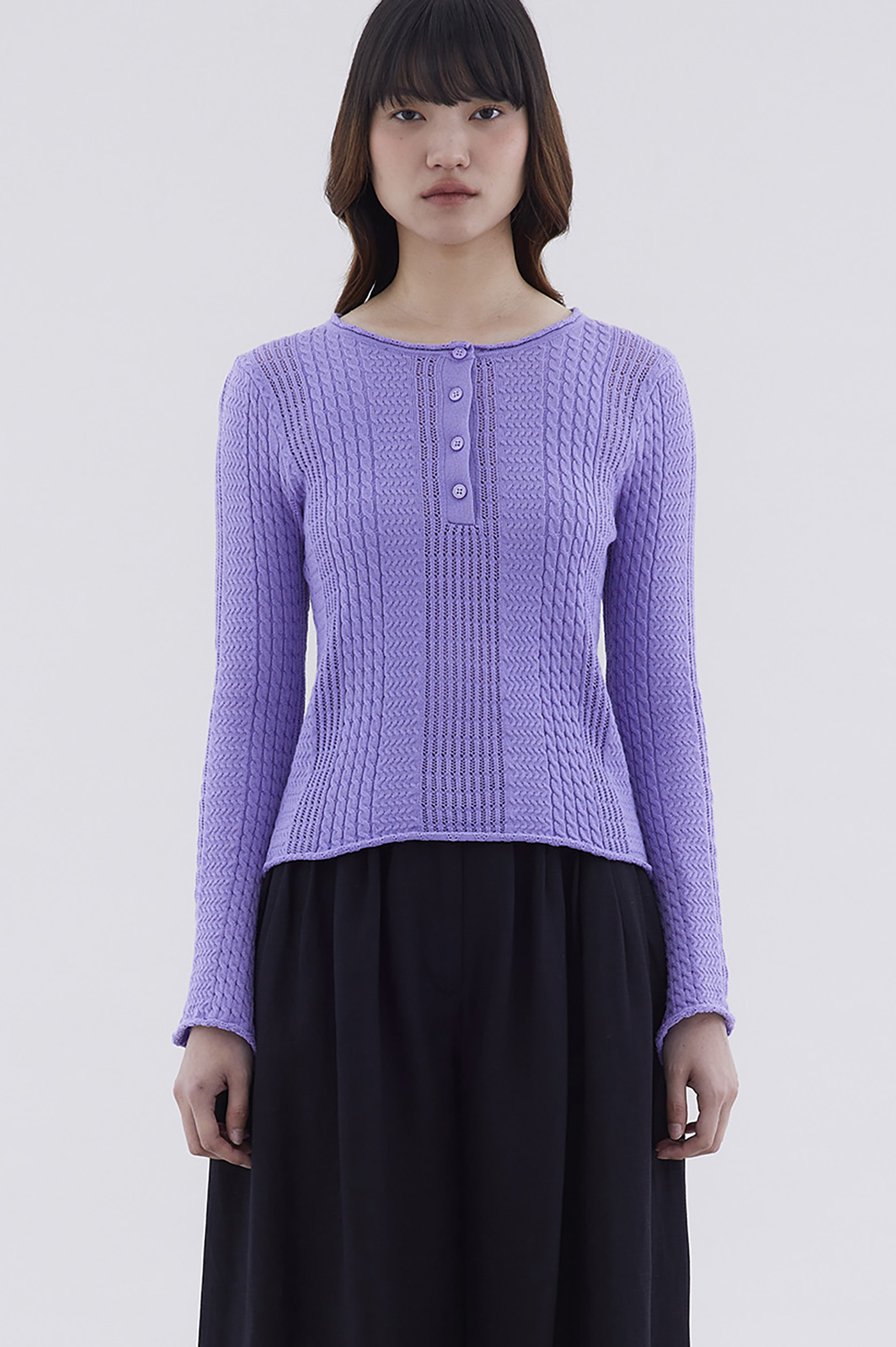 Hevena Cable-Knit Top