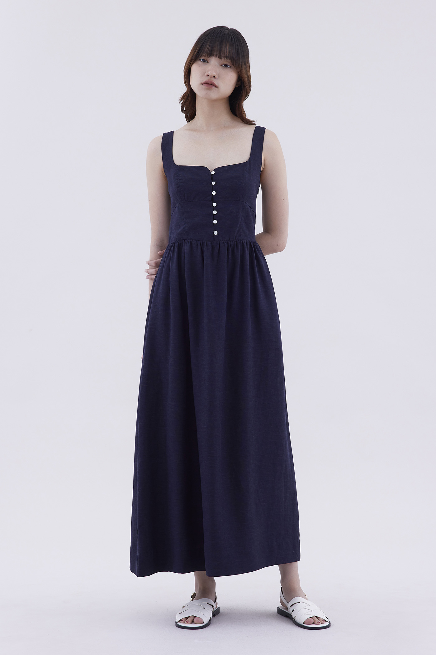 Marlene Square Neck Swing Dress
