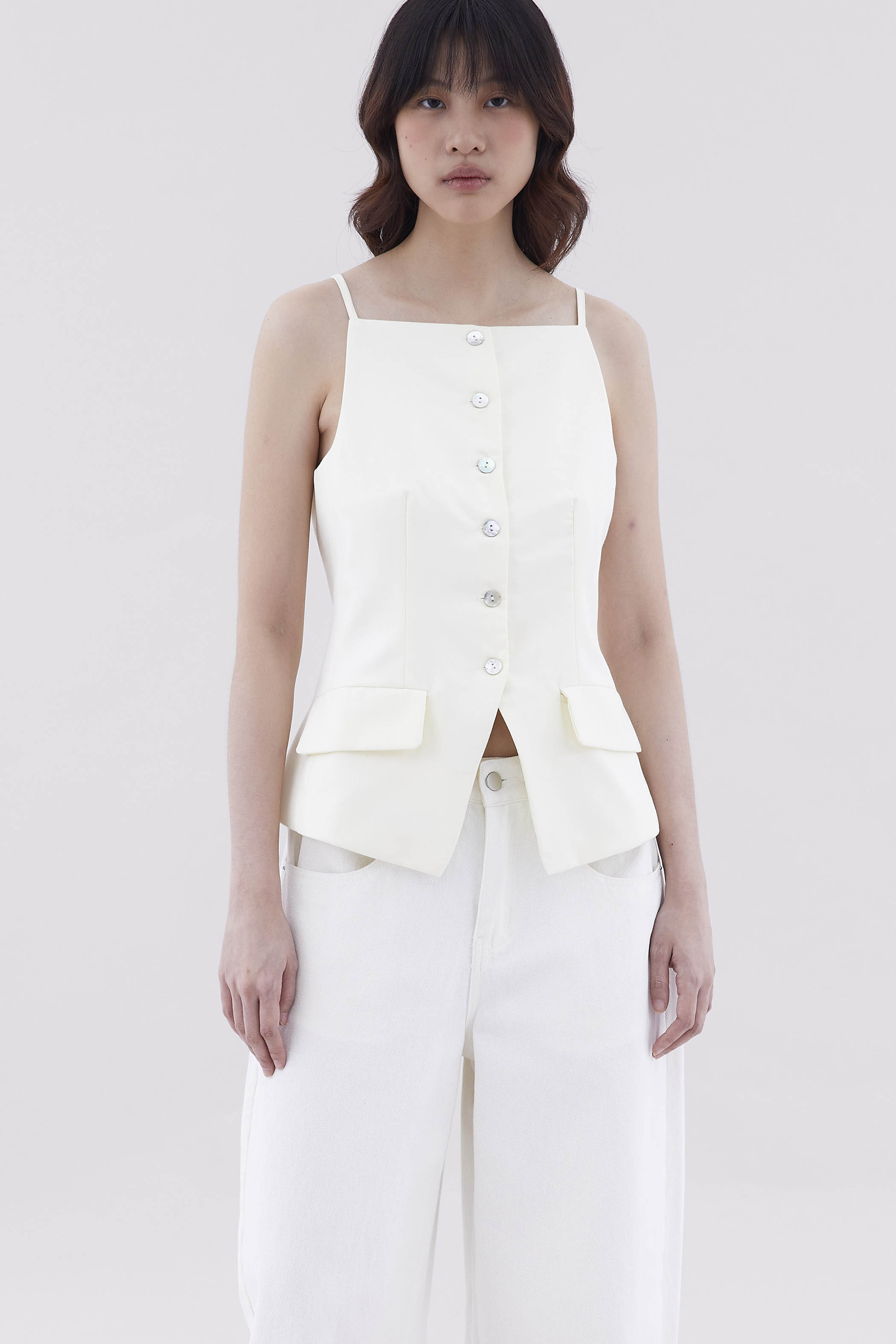 Tamie Straight Neck Waistcoat
