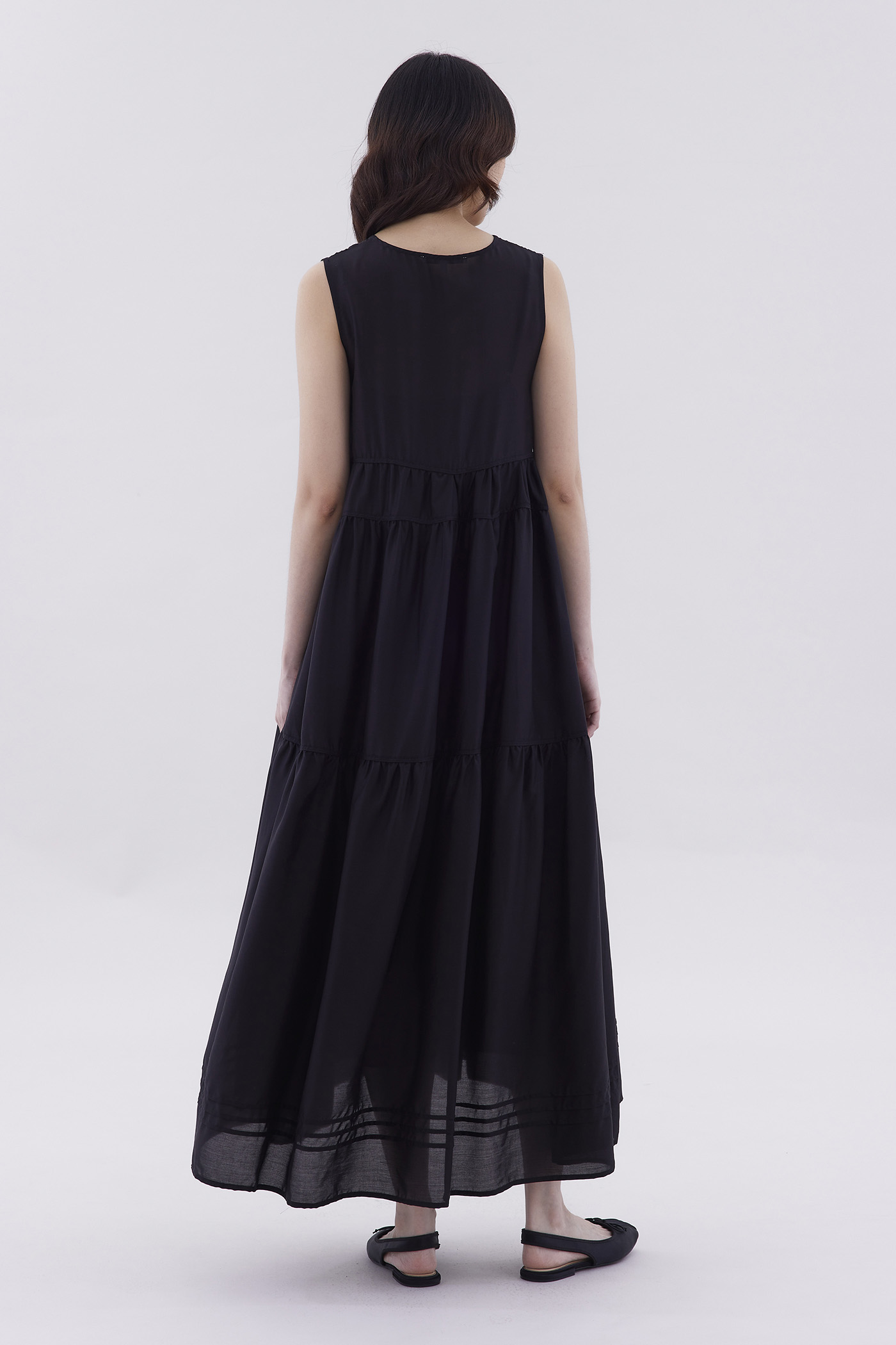 Noelle Ribbon-Tiered Dress
