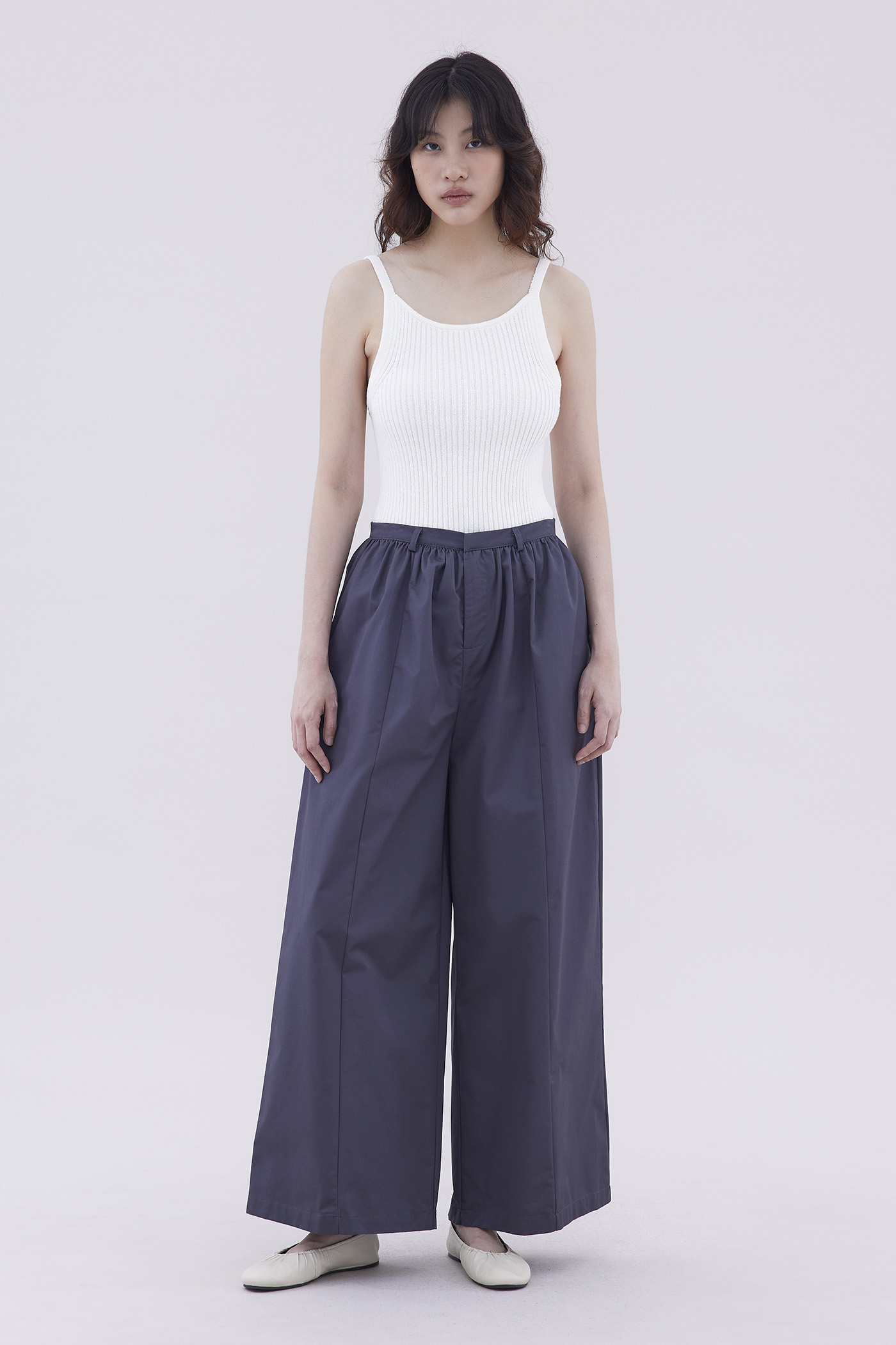 Jenyth High-Rise Gathered Wide Leg Pants