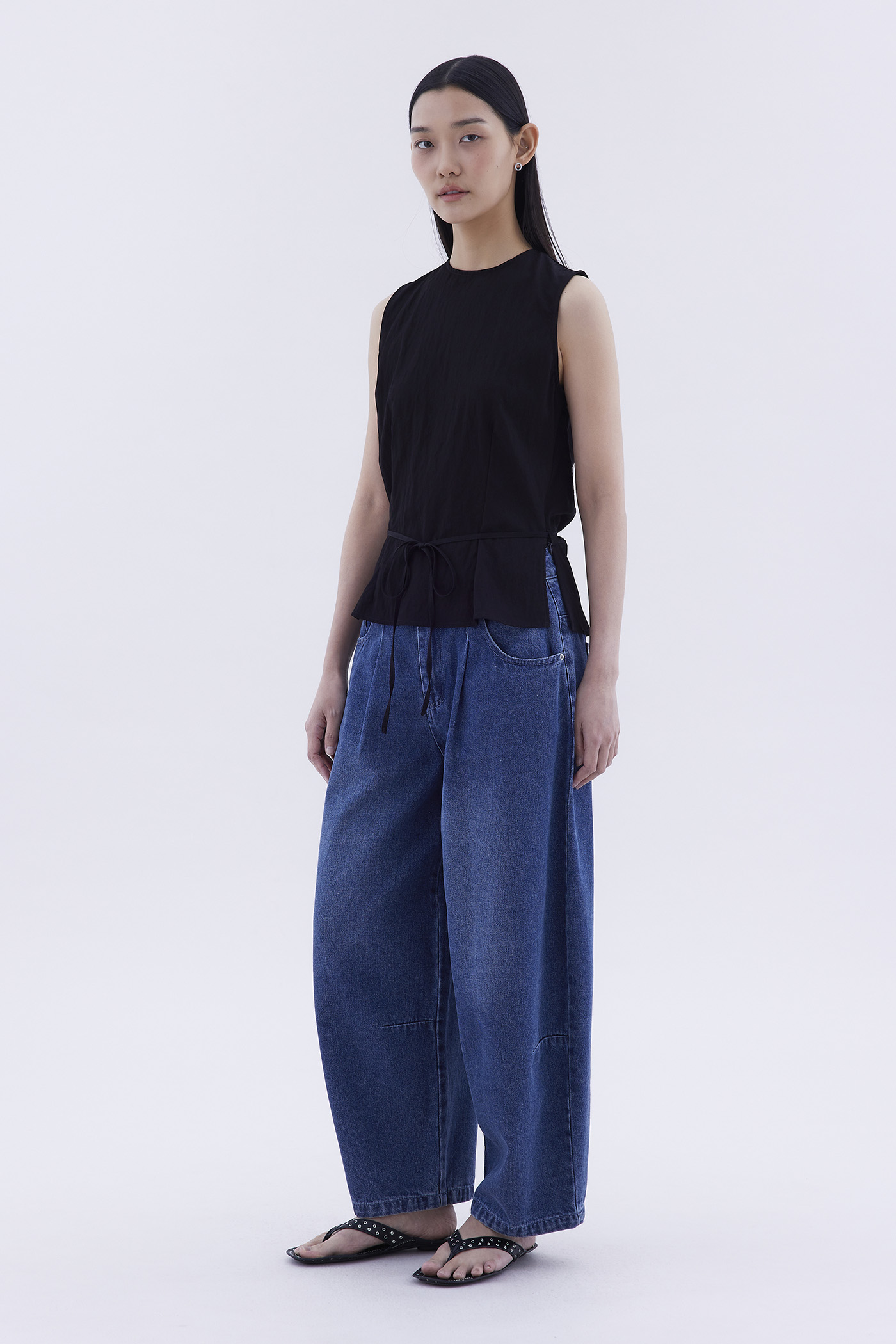 Meagan Open-Back Drape Top