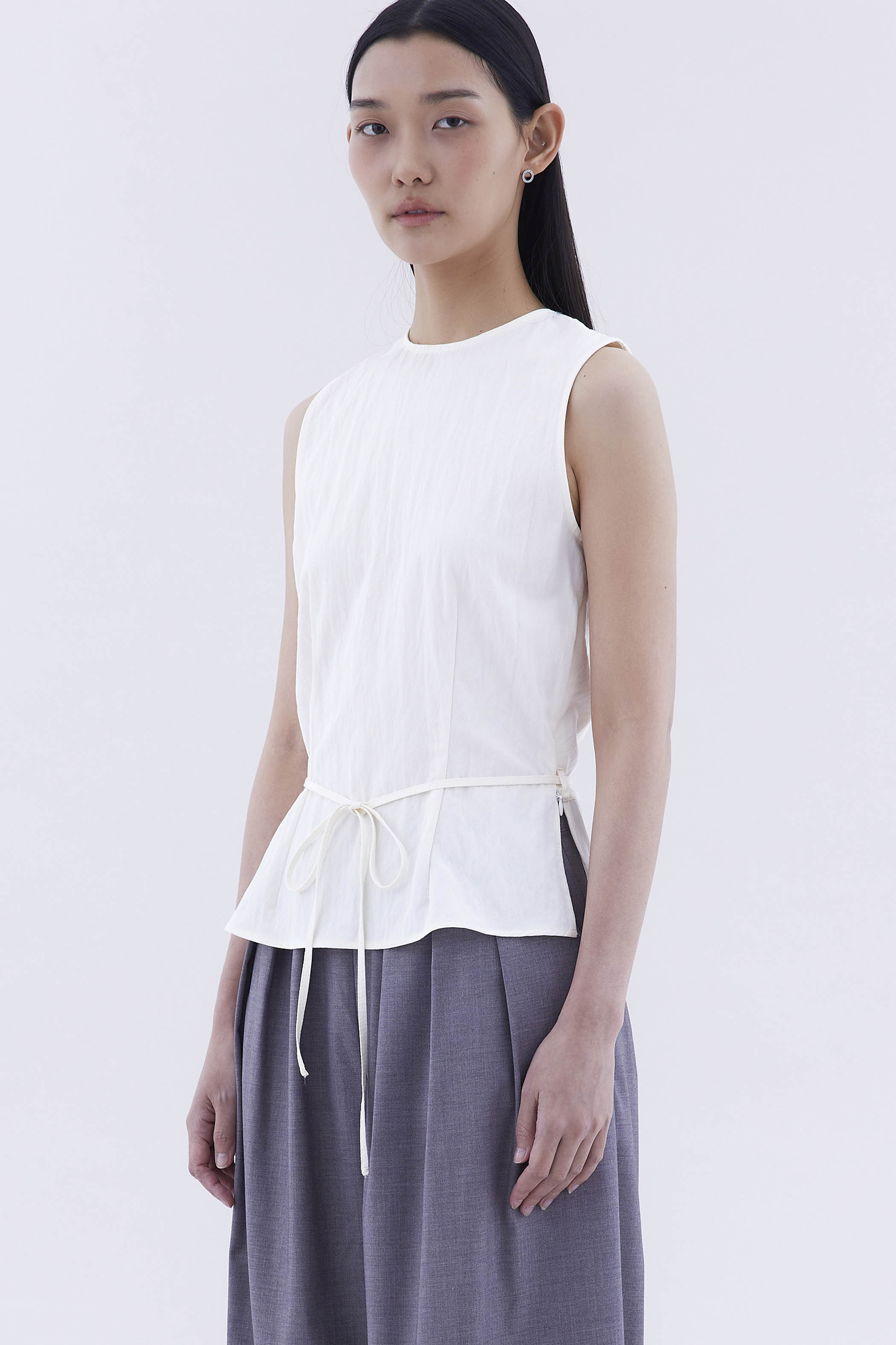 Meagan Open-Back Drape Top