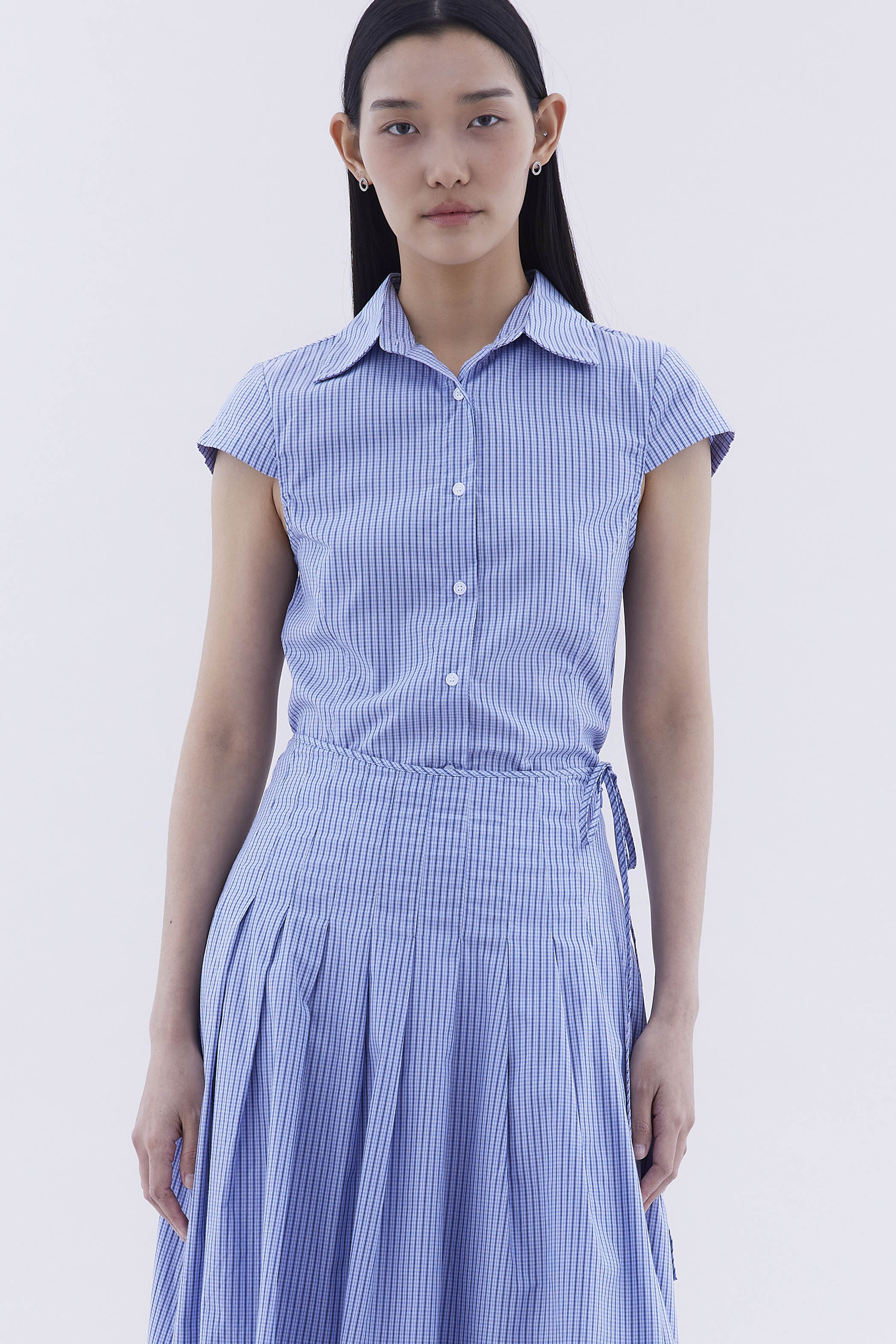 Loona Cap Sleeve Fitted Shirt